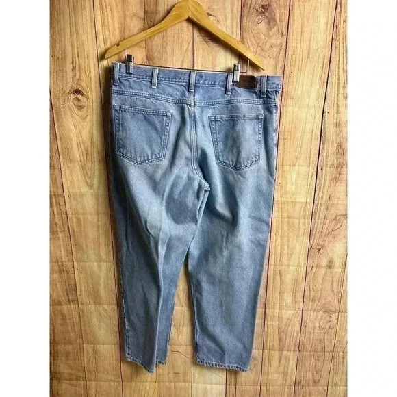 L.L. Bean Men's Relaxed Fit Light Wash Jeans 100% Cotton Size 36X30 - Picture 4 of 5